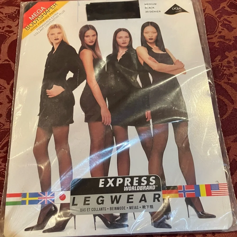 Vintage Mega Bodyshaper Pantyhose Legwear NWT